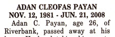 ADAN CLEOFAS PAYAN